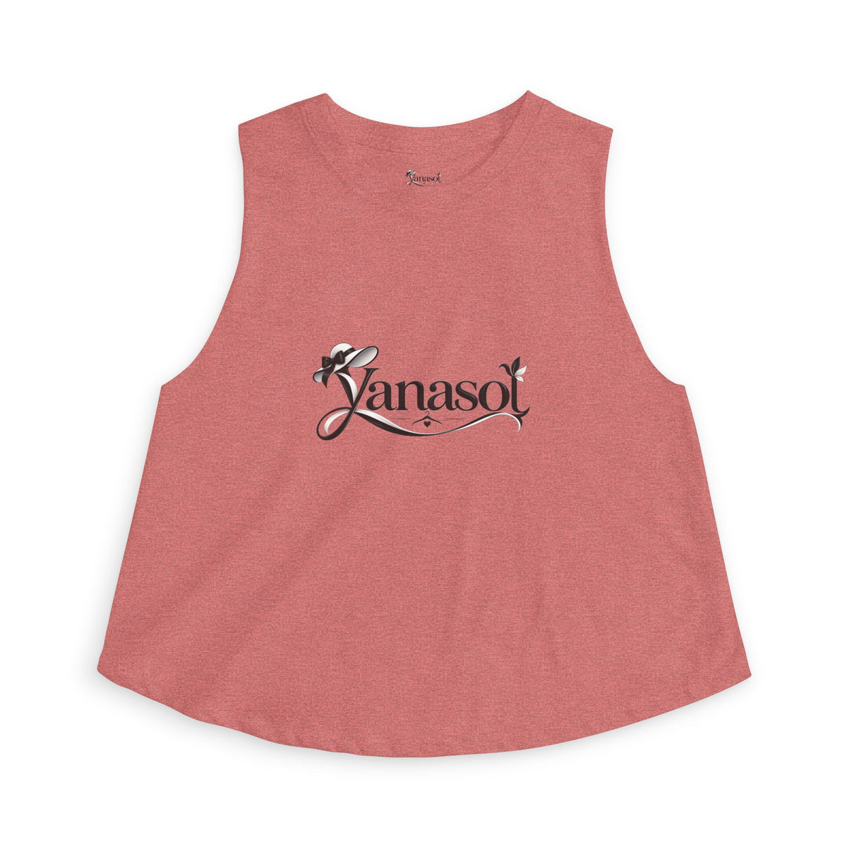 Vanasol Floral Script Women’s Crop Top